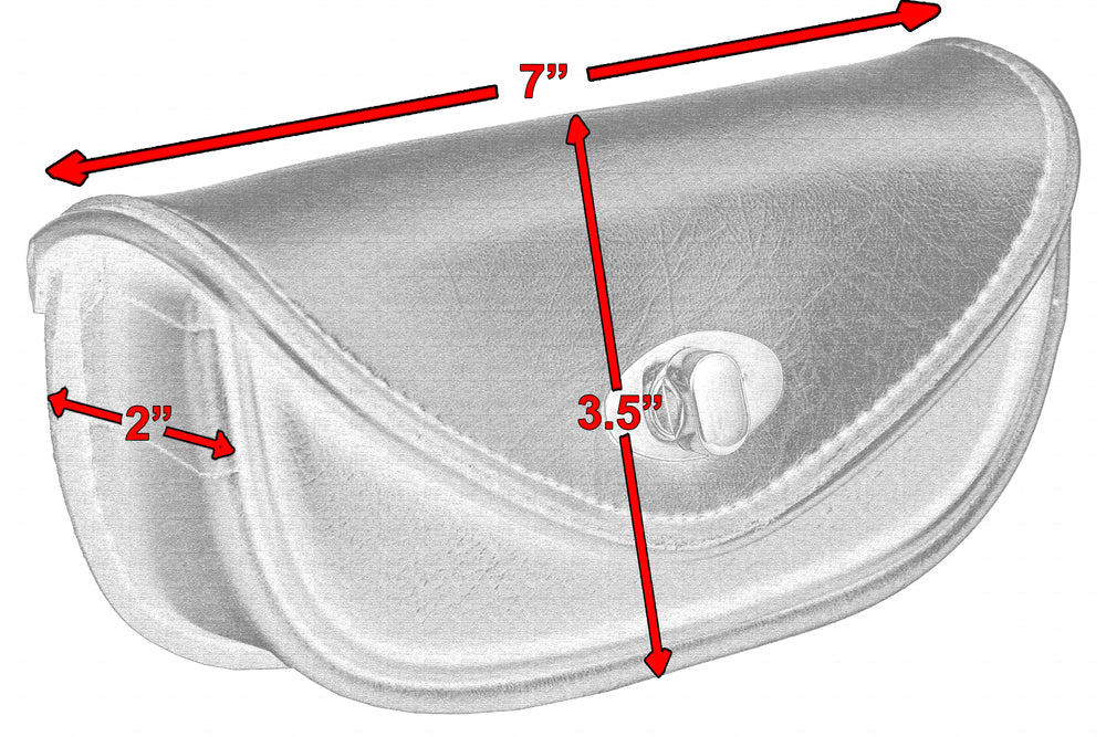 DS5805 Premium Synthetic Leather Small Windshield Bag-Windshield Bags-Daniel Smart Mfg - Retail