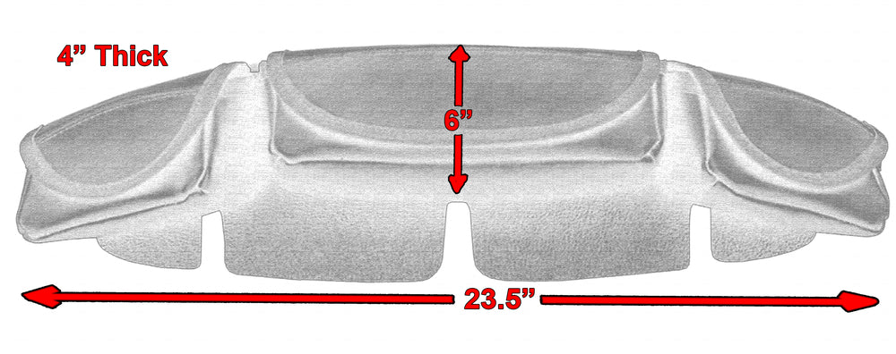 DS5809 Three-Pocket Windshield Bag-Windshield Bags-Daniel Smart Mfg - Retail