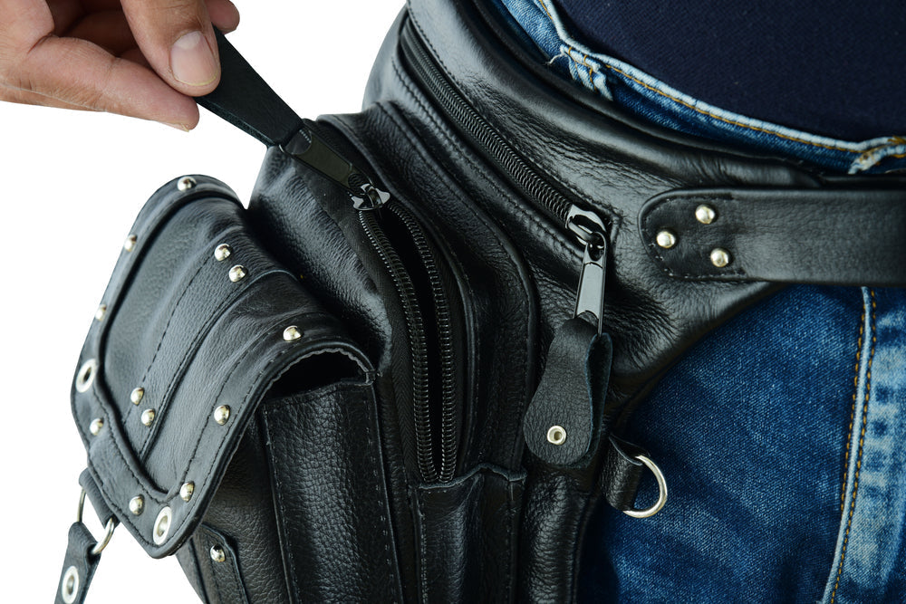 DS5853 Thigh Bag w/Waist belt-Sling & Thigh Bags-Daniel Smart Mfg - Retail