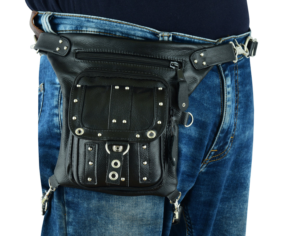 DS5853 Thigh Bag w/Waist belt-Sling & Thigh Bags-Daniel Smart Mfg - Retail