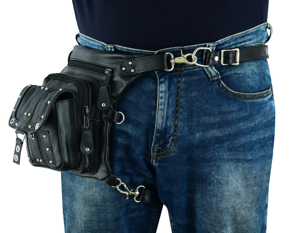 DS5853 Thigh Bag w/Waist belt-Sling & Thigh Bags-Daniel Smart Mfg - Retail