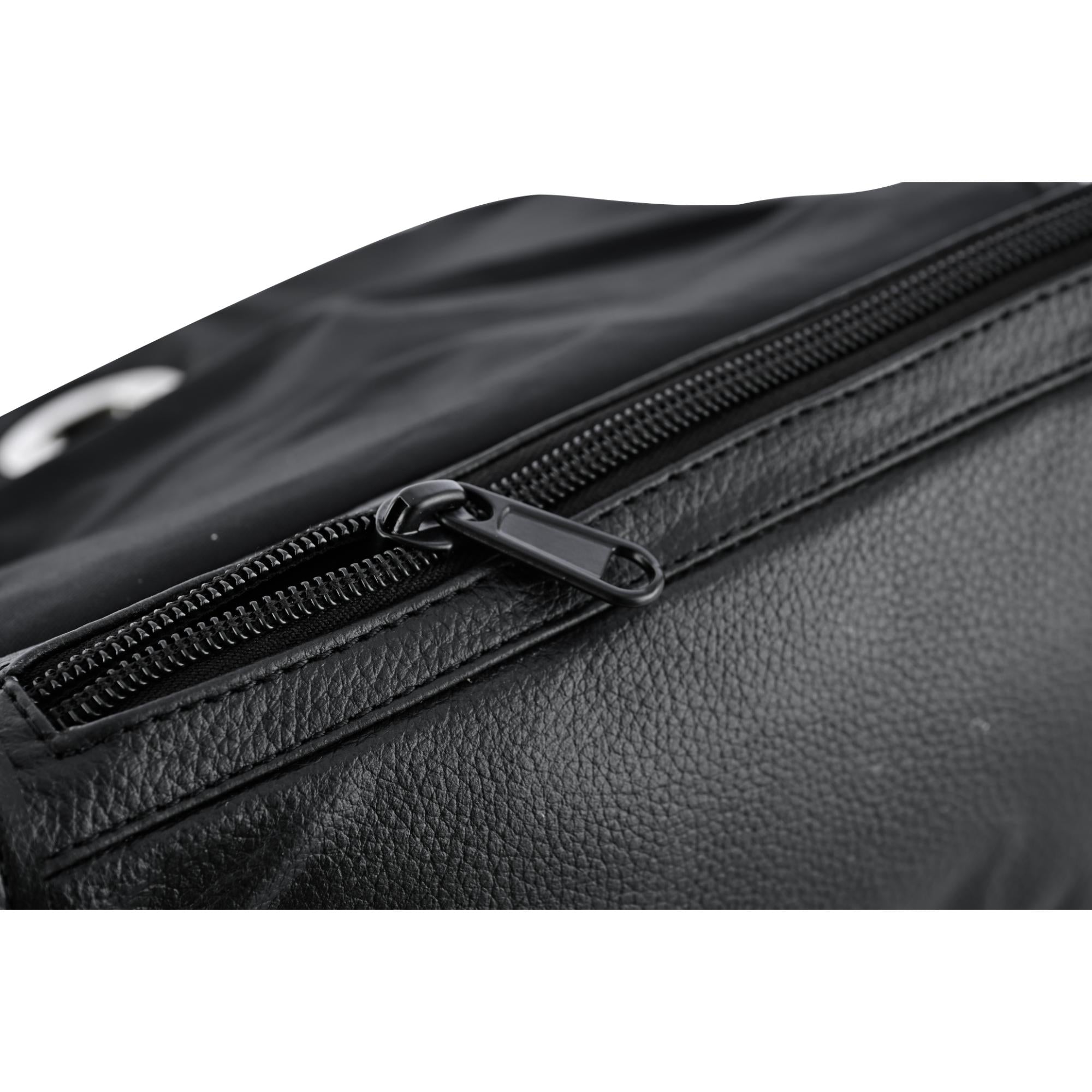 DS8500 Women's Black Construction Leather Purse/Shoulder Bag-Purses-Daniel Smart Mfg - Retail