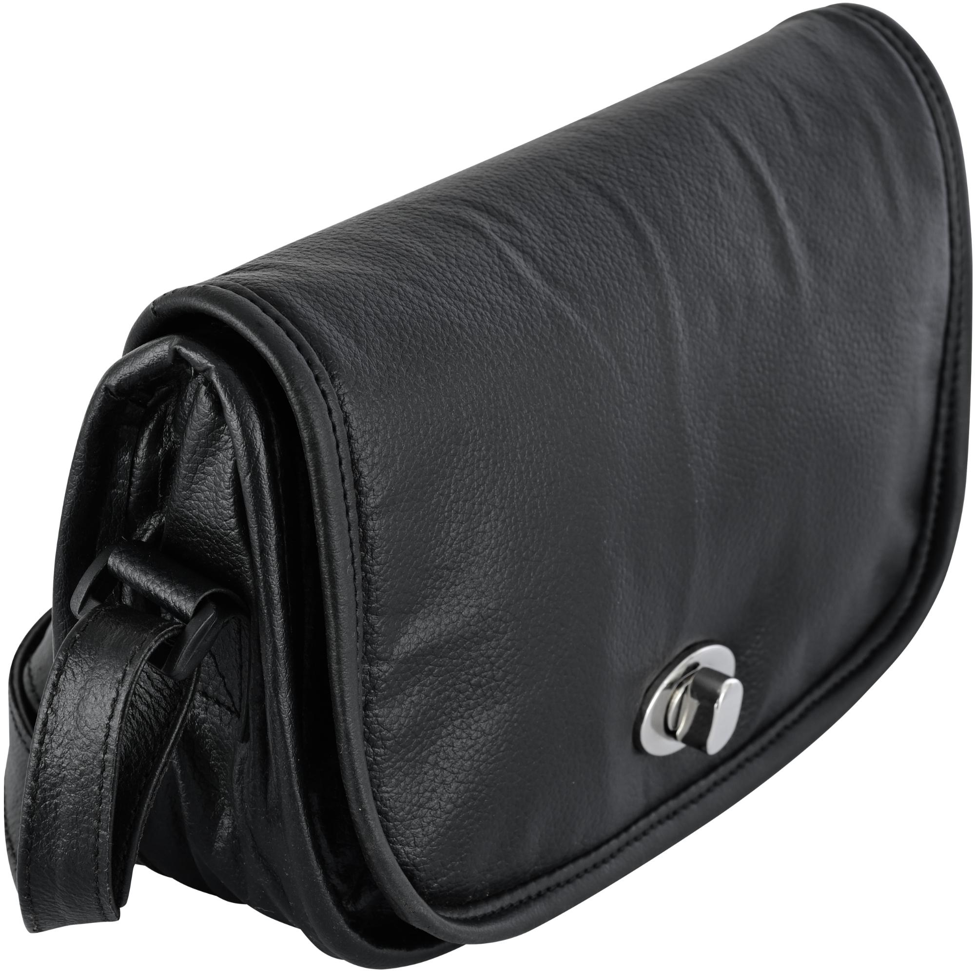 DS8500 Women's Black Construction Leather Purse/Shoulder Bag-Purses-Daniel Smart Mfg - Retail