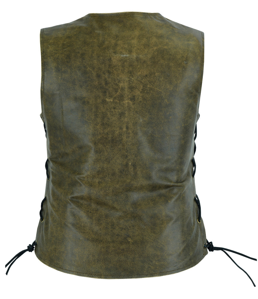 Dusk - Women's Leather Vest-Womens Leather Vests-Daniel Smart Mfg - Retail