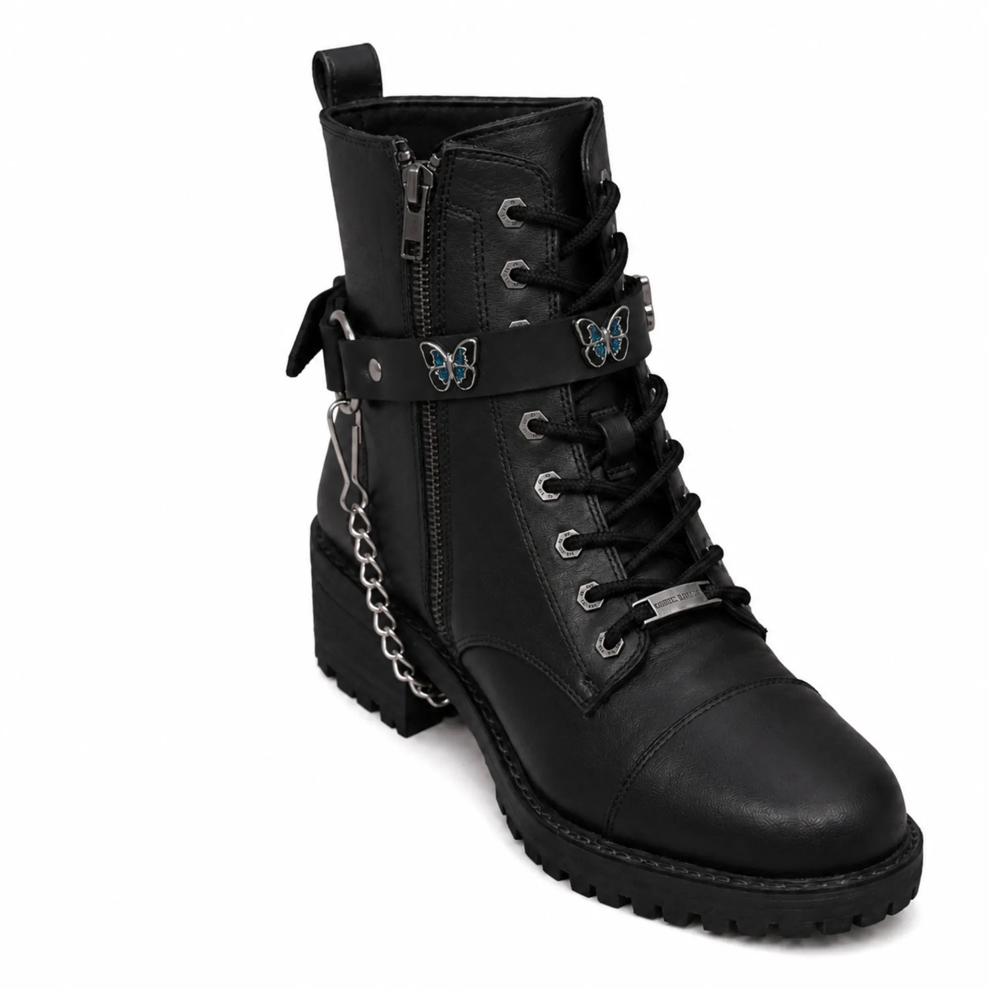 Boot Chain - Monarch Blue Butterfly