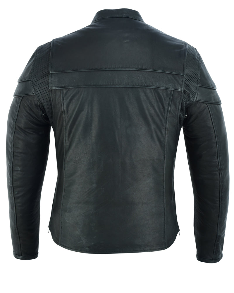 Enforcer V2 - Men's Leather Motorcycle Jacket-Mens Leather Motorcycle Jackets-Daniel Smart Mfg - Retail