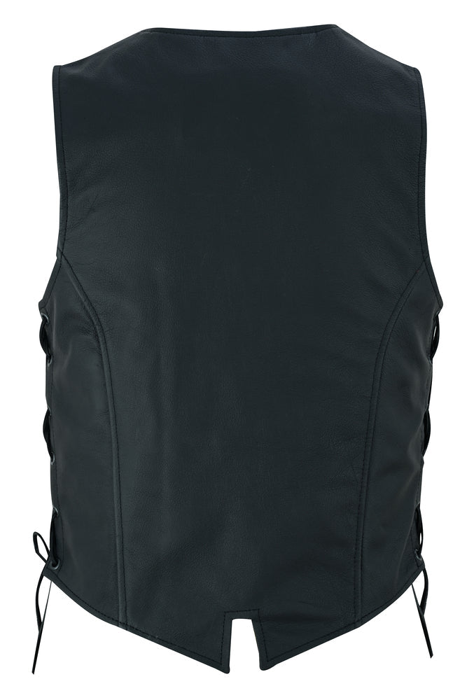 Essence - Women's Leather Vest-Womens Leather Vests-Daniel Smart Mfg - Retail