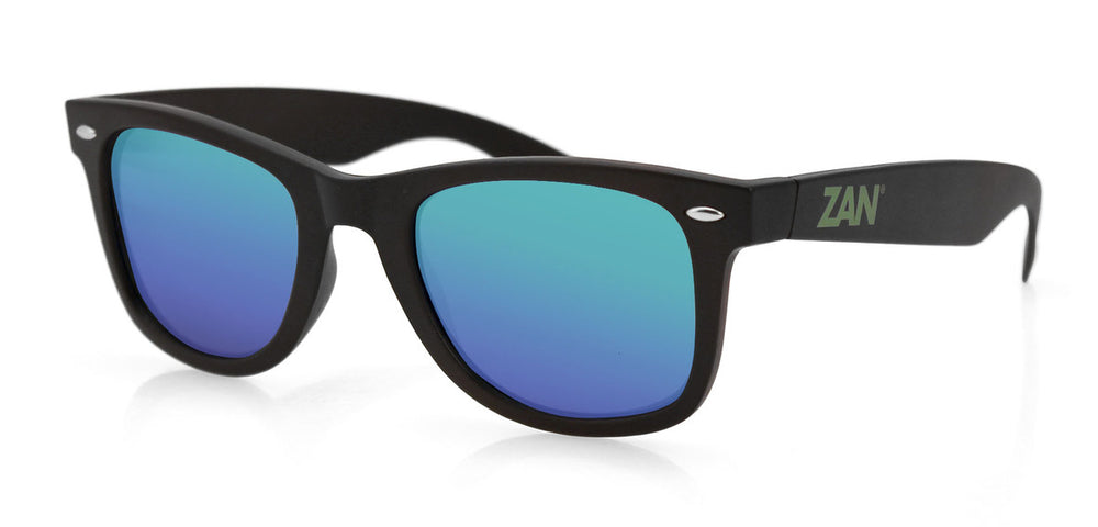 EZWA01 Winna Sunglass, Matte Black, Smoked Green Mirror Lens-Sunglasses-Daniel Smart Mfg - Retail