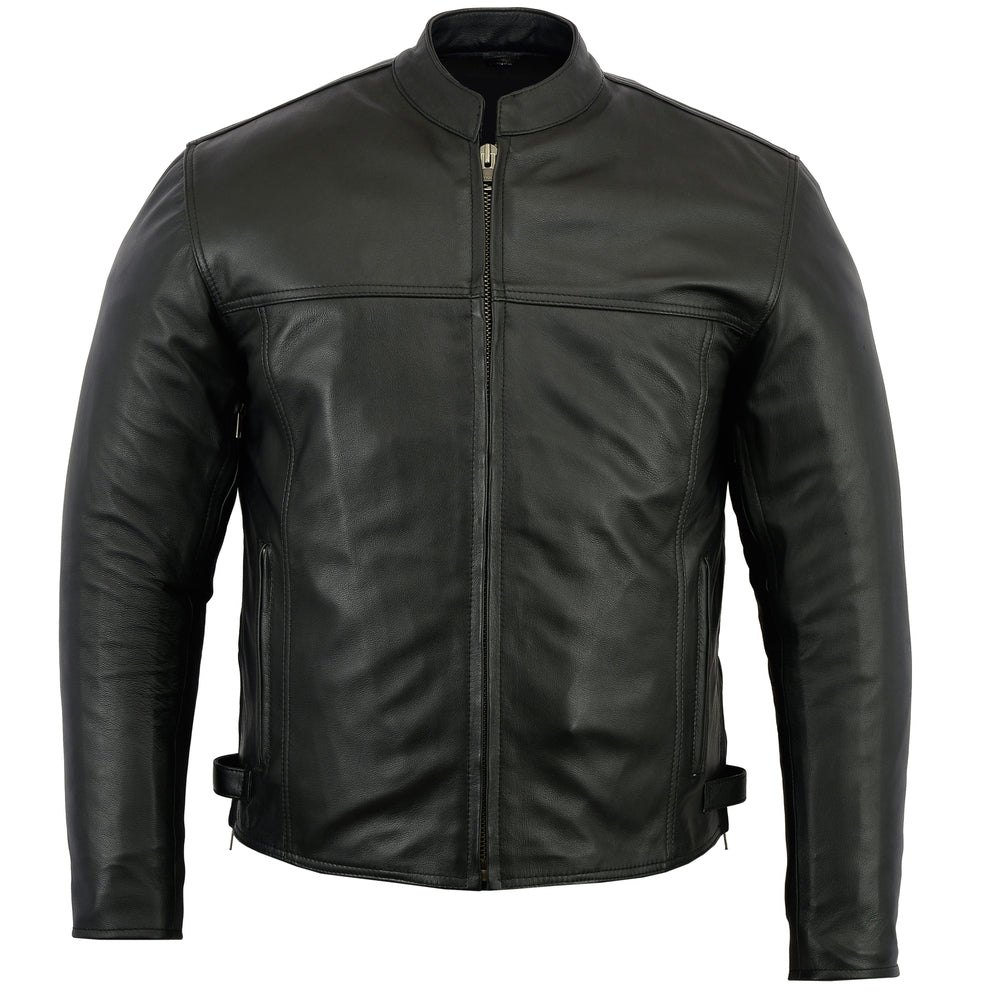 Flare - Men's Leather Motorcycle Jacket-Mens Leather Motorcycle Jackets-Daniel Smart Mfg - Retail