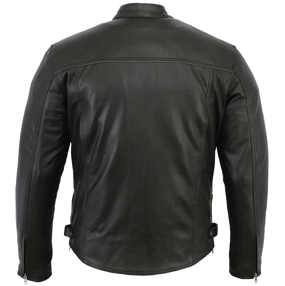 Flare - Men's Leather Motorcycle Jacket-Mens Leather Motorcycle Jackets-Daniel Smart Mfg - Retail