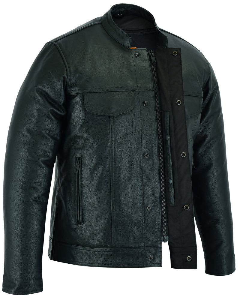 Freedom Roar - Men's Leather Motorcycle Jacket-Mens Shirts-Daniel Smart Mfg - Retail