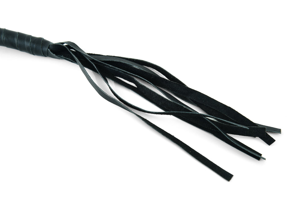GBW201 Leather Biker Whip - Black-Get Back Whips-Daniel Smart Mfg - Retail