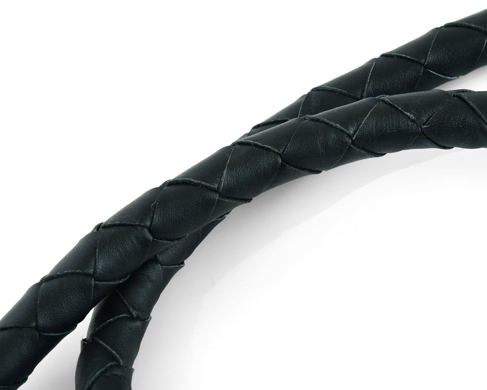 GBW201 Leather Biker Whip - Black-Get Back Whips-Daniel Smart Mfg - Retail