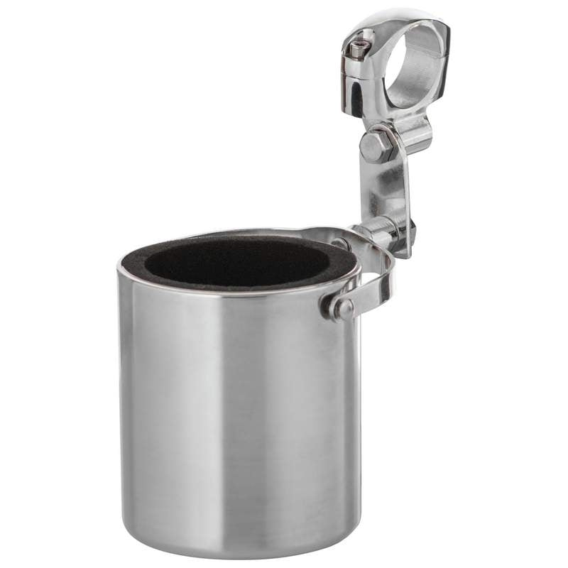 GFCUPHSS SS Motorcycle Cup Holder-Motorcycle Mounts-Daniel Smart Mfg - Retail