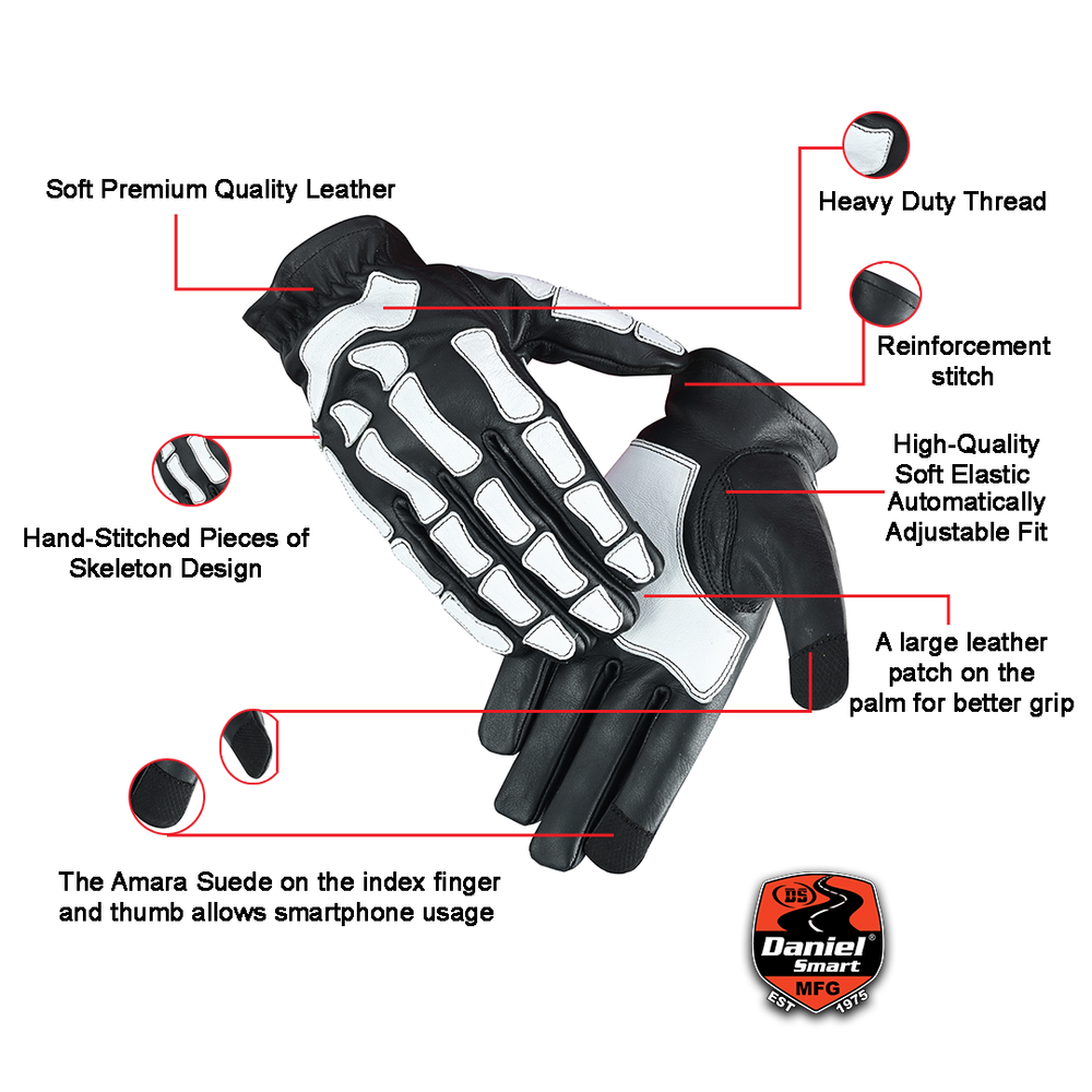 Glow-in-the-Dark - Men's Lightweight Gloves-Men's Lightweight Gloves-Daniel Smart Mfg - Retail