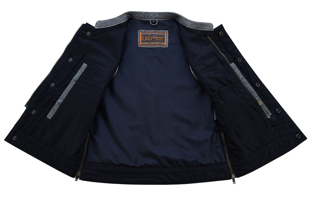 Granite - Women's Leather Vest-Womens Leather Vests-Daniel Smart Mfg - Retail