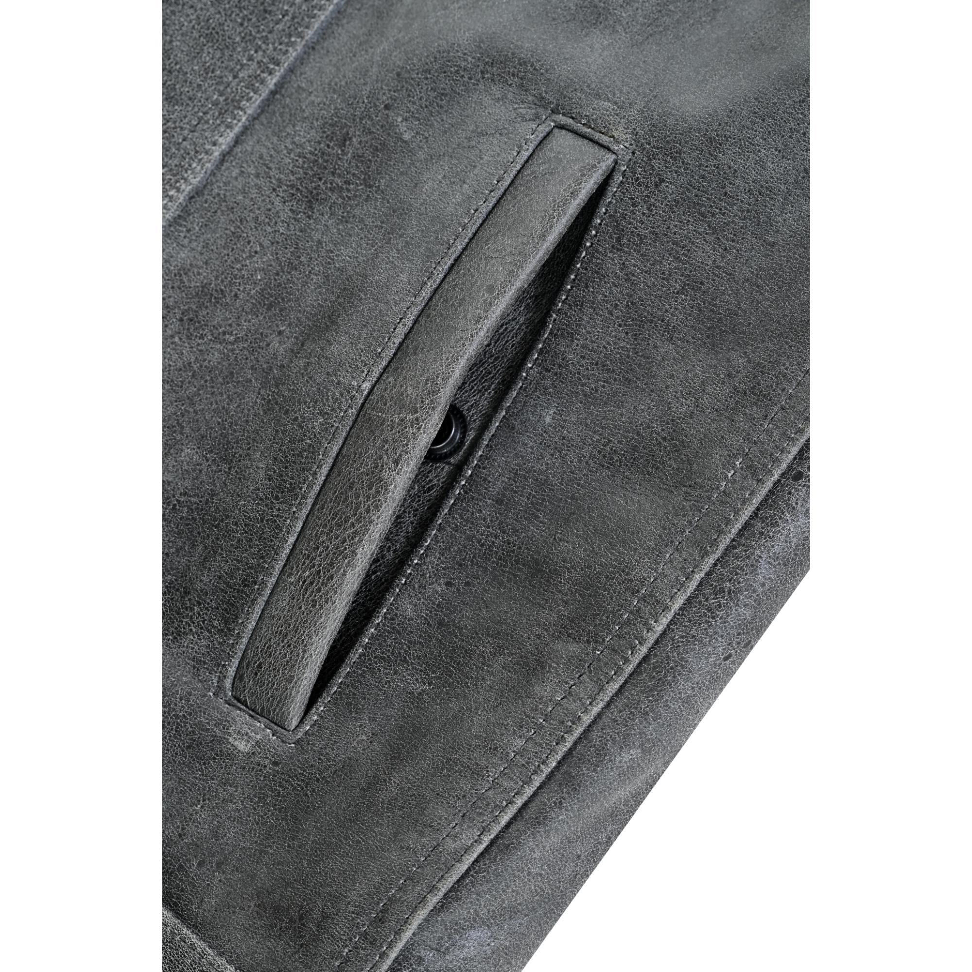 Gravon - Men's Motorcycle Leather Vest-Mens Leather Vests-Daniel Smart Mfg - Retail