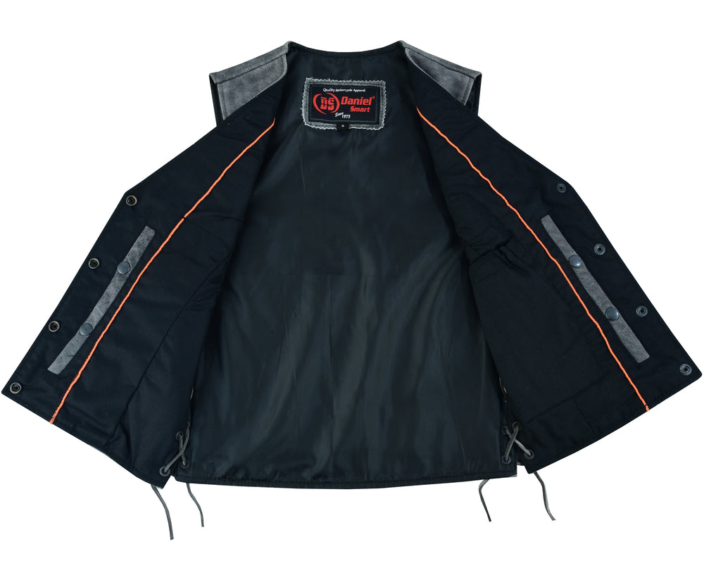 Graystar - Women's Leather Vest-Womens Leather Vests-Daniel Smart Mfg - Retail