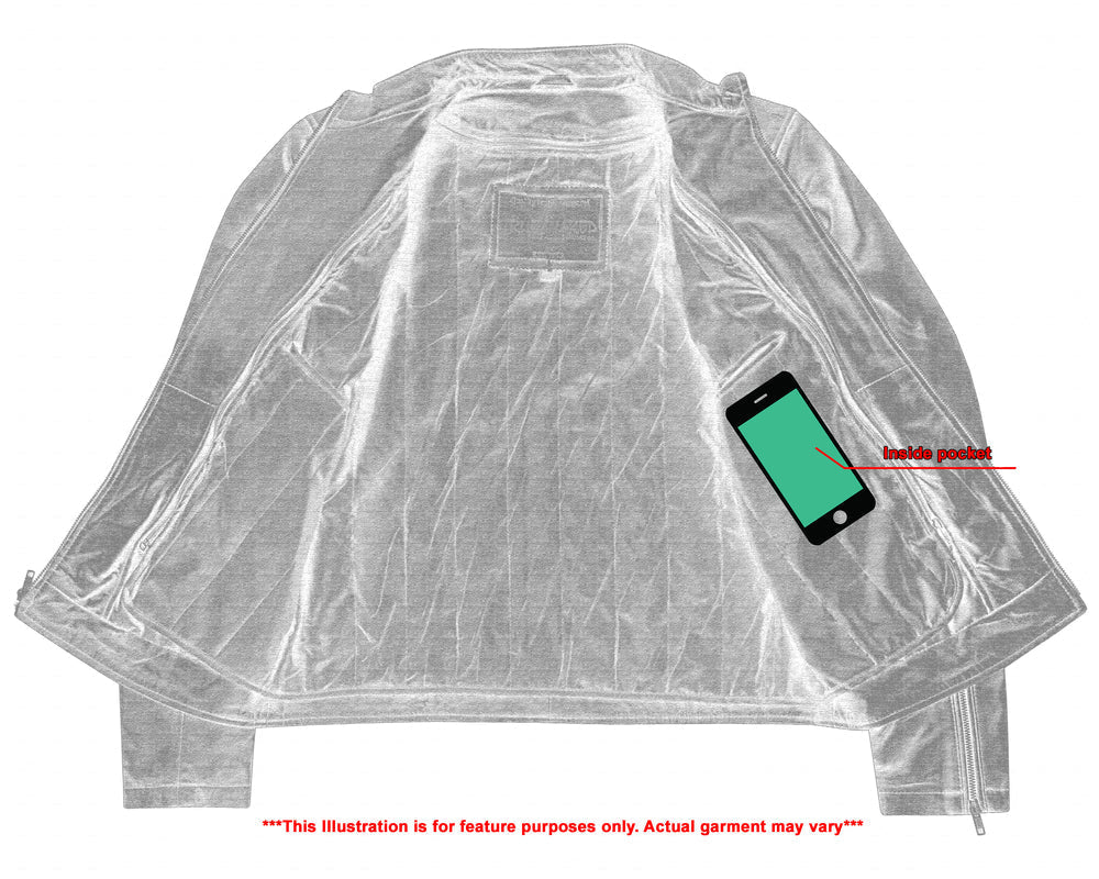 Gripster - Men's Leather Fashion Jacket-Mens Leather Motorcycle Jackets-Daniel Smart Mfg - Retail