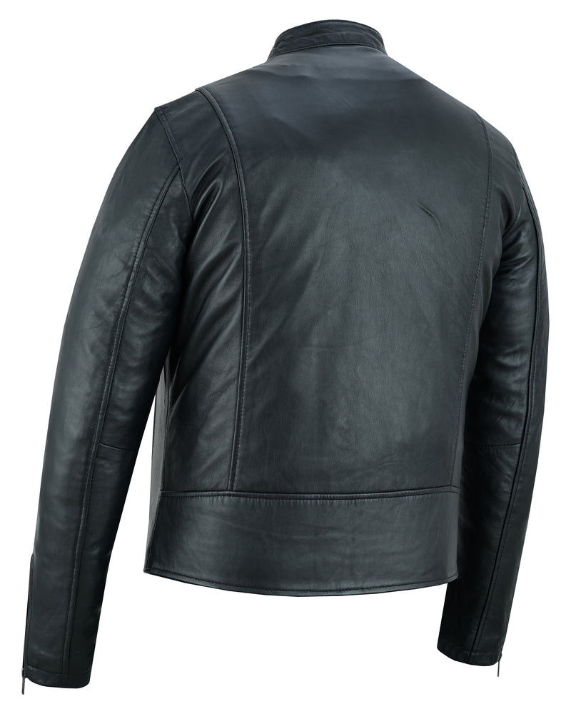 Gripster - Men's Leather Fashion Jacket-Mens Leather Motorcycle Jackets-Daniel Smart Mfg - Retail