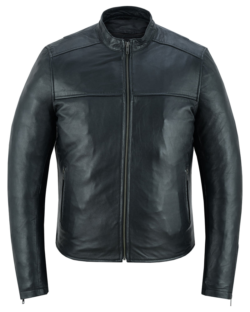Gripster - Men's Leather Fashion Jacket-Mens Leather Motorcycle Jackets-Daniel Smart Mfg - Retail