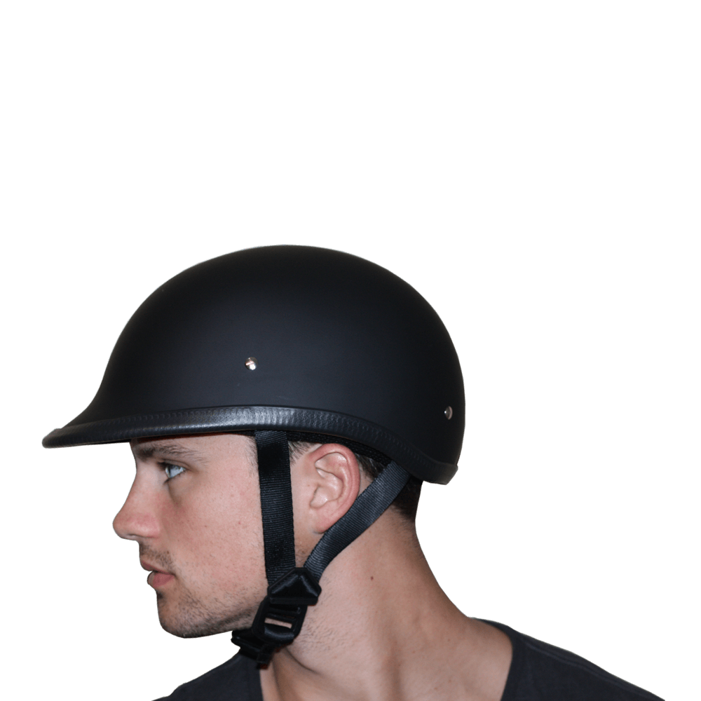H1-A D.O.T. HAWK: HI-GLOSS BLACK-Polo Style Helmets-Daniel Smart Mfg - Retail