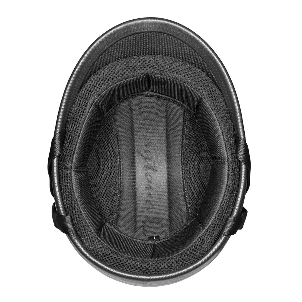 H1-A D.O.T. HAWK: HI-GLOSS BLACK-Polo Style Helmets-Daniel Smart Mfg - Retail