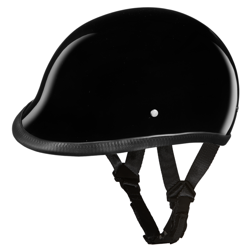 H1-A D.O.T. HAWK: HI-GLOSS BLACK-Polo Style Helmets-Daniel Smart Mfg - Retail