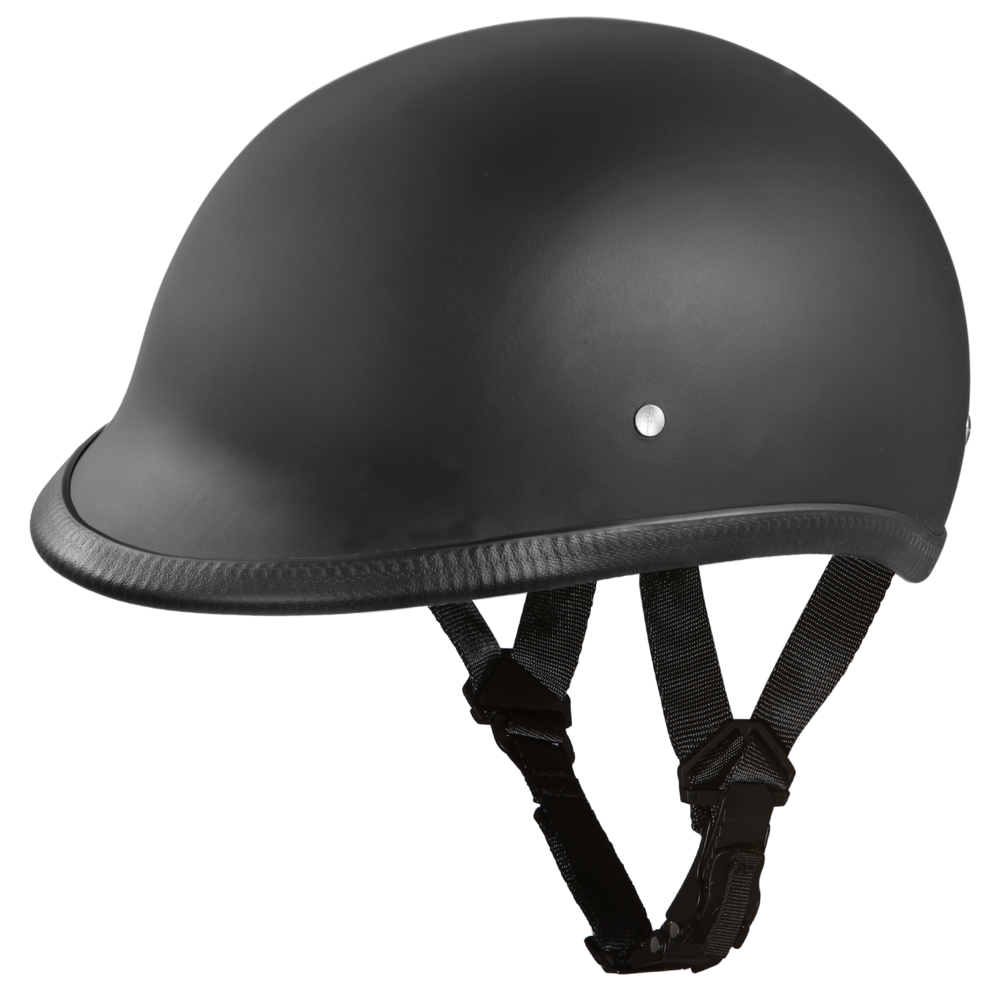 H1-B D.O.T. HAWK: DULL BLACK-Polo Style Helmets-Daniel Smart Mfg - Retail