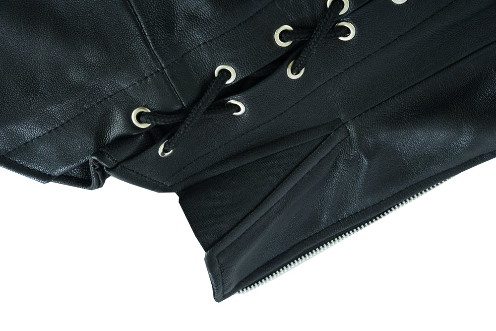 Highway Honey - Women's Motorcycle Leather Leggings-Womens Chaps & Pants-Daniel Smart Mfg - Retail