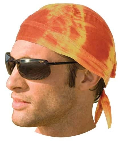 HW2678 Headwrap Tie Dye Yellow-Headwraps-Daniel Smart Mfg - Retail