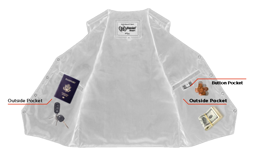 Hydra - Men's Motorcycle Leather Vest-Mens Leather Vests-Daniel Smart Mfg - Retail