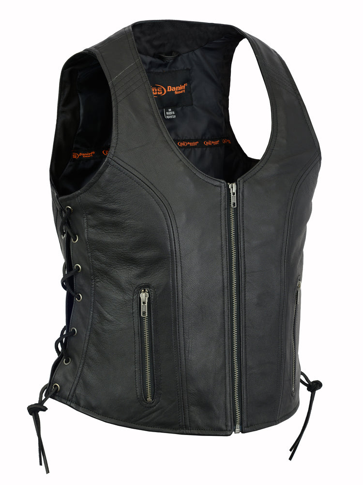 Inferno - Women's Leather Vest-Womens Leather Vests-Daniel Smart Mfg - Retail