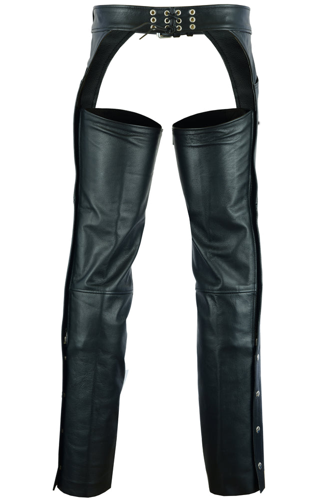 Iron Belle - Unisex Motorcycle Leather Chaps-Unisex Chaps & Pants-Daniel Smart Mfg - Retail