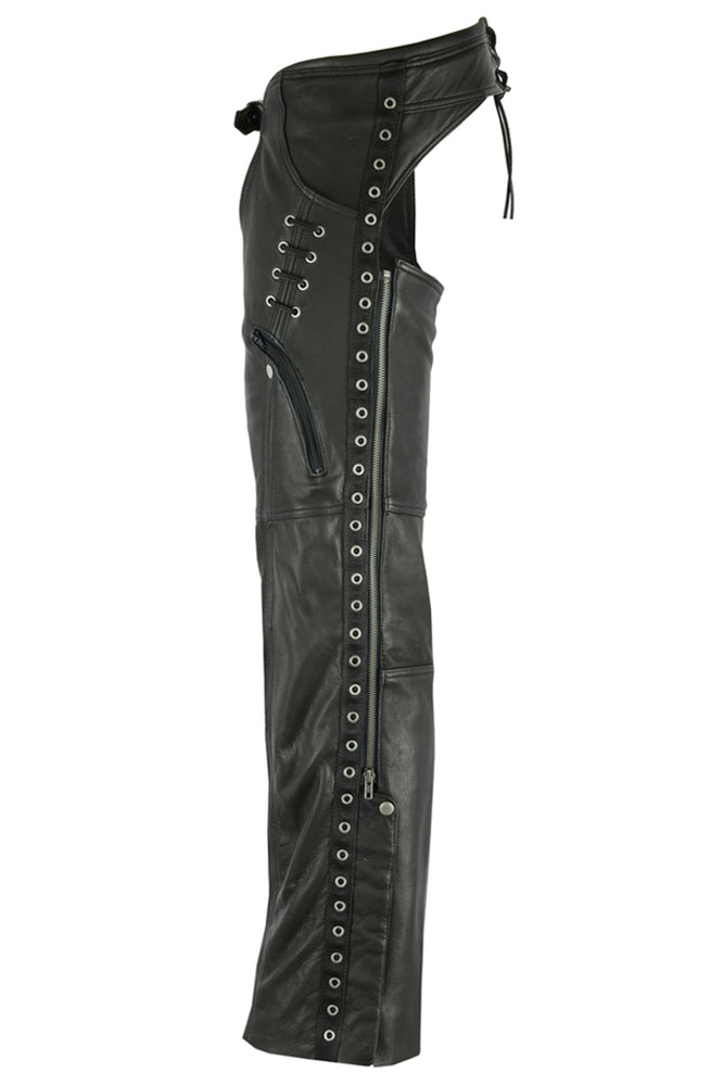 Iron Bound - Women's Motorcycle Leather Chaps-Womens Chaps & Pants-Daniel Smart Mfg - Retail
