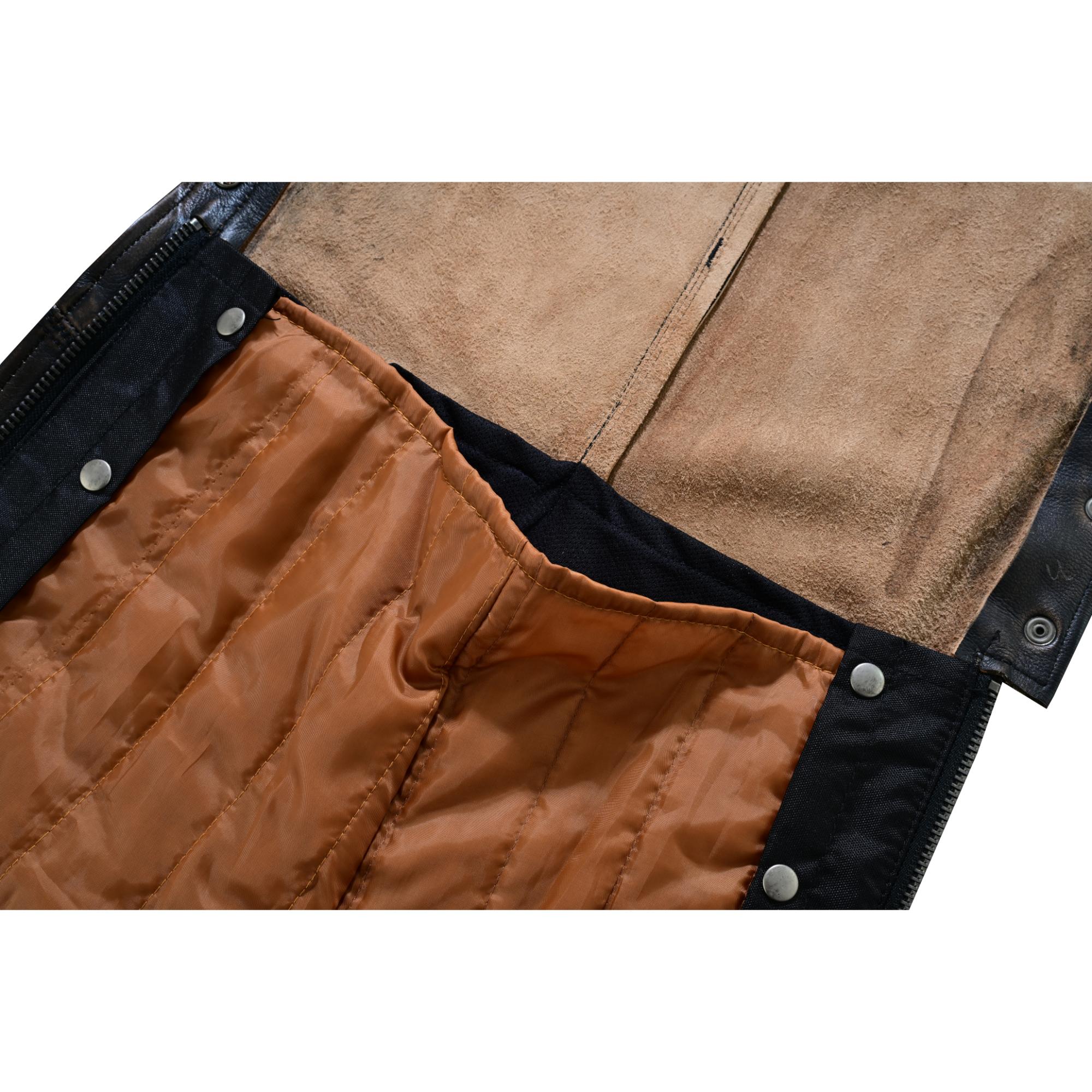 Iron Maverick - Unisex Motorcycle Leather Chaps-Unisex Chaps & Pants-Daniel Smart Mfg - Retail
