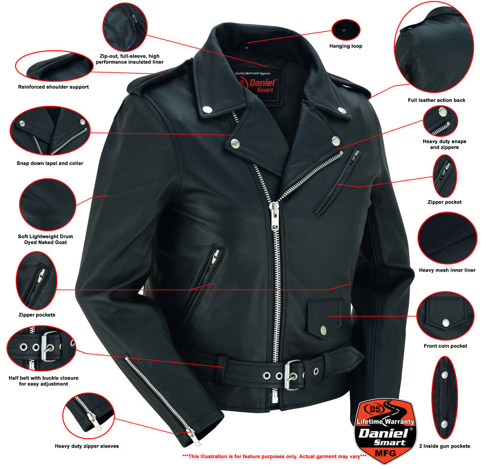 Iron Rose - Women's Leather Jacket-Womens Leather Motorcycle Jackets-Daniel Smart Mfg - Retail