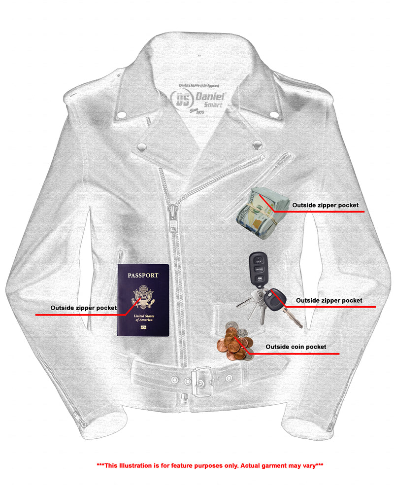 Iron Rose - Women's Leather Jacket-Womens Leather Motorcycle Jackets-Daniel Smart Mfg - Retail