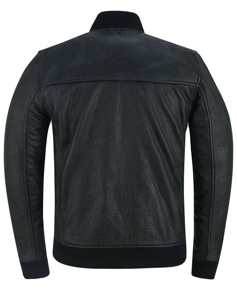 Lancer - Men's Leather Bomber Jacket-Mens Leather Motorcycle Jackets-Daniel Smart Mfg - Retail