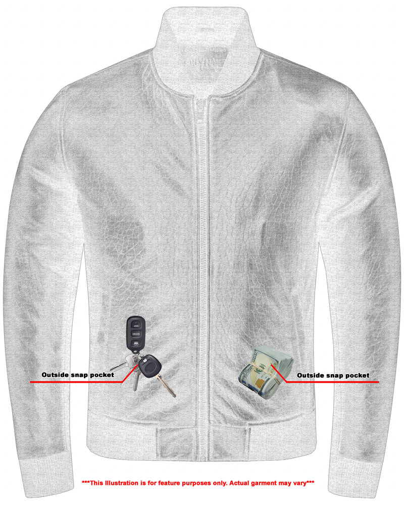 Lancer - Men's Leather Bomber Jacket-Mens Leather Motorcycle Jackets-Daniel Smart Mfg - Retail