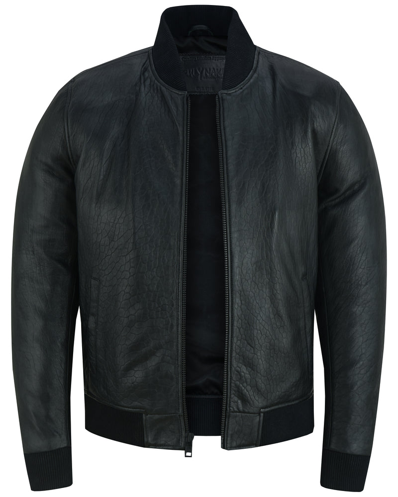Lancer - Men's Leather Bomber Jacket-Mens Leather Motorcycle Jackets-Daniel Smart Mfg - Retail