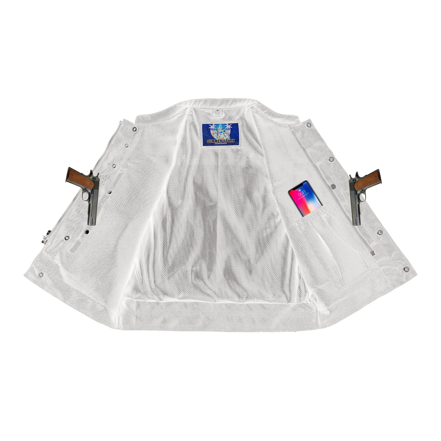 Lowside Summer Spark Men’s Motorcycle Mesh Vest-Men's Mesh Vest-Daniel Smart Mfg - Retail