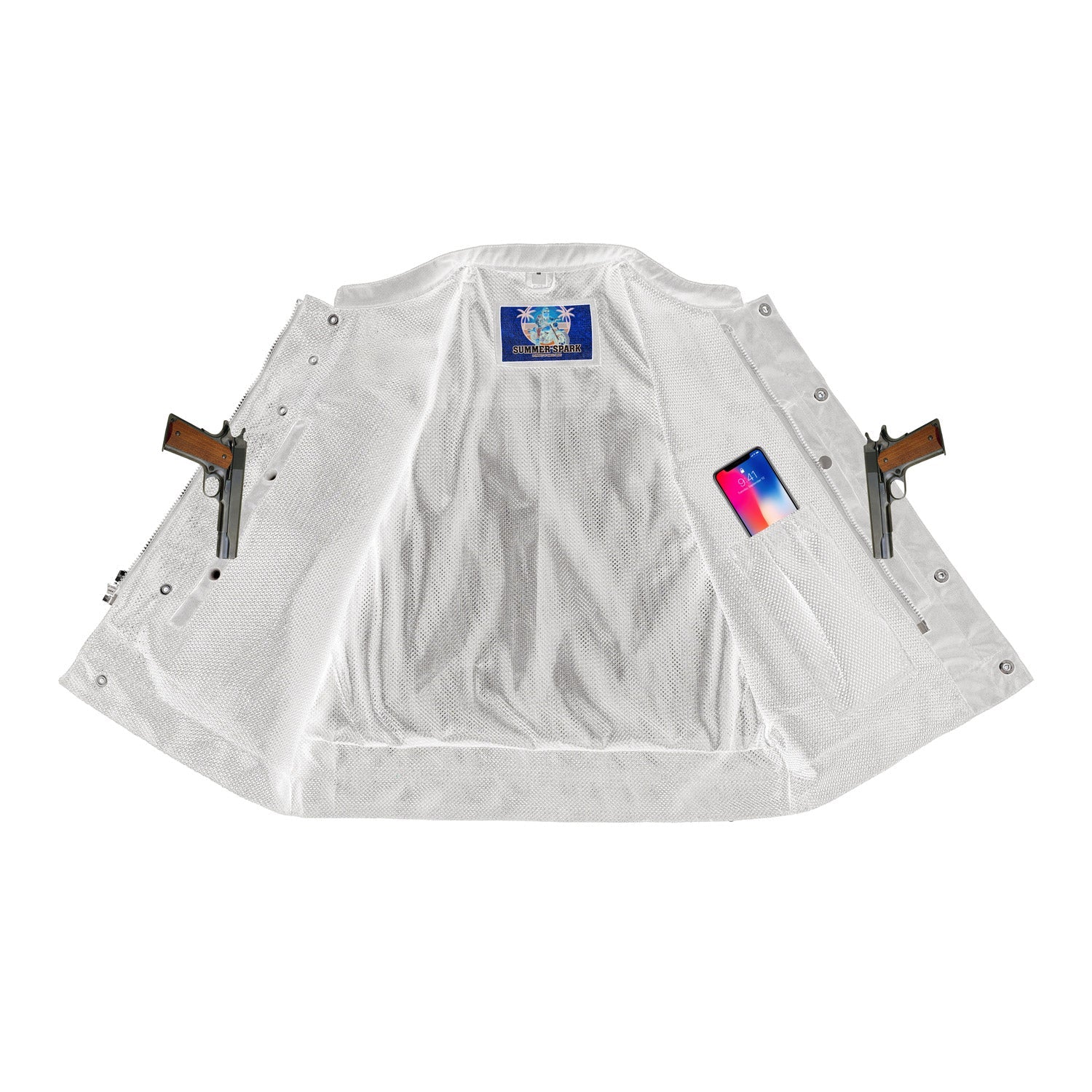 Lowside Summer Spark Men’s Motorcycle Mesh Vest-Men's Mesh Vest-Daniel Smart Mfg - Retail