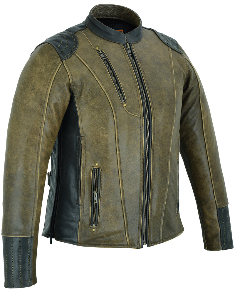 Luna Rider - Women's Leather Jacket-Womens Leather Motorcycle Jackets-Daniel Smart Mfg - Retail