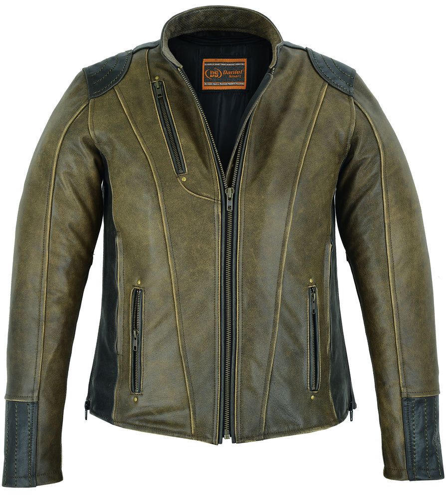 Luna Rider - Women's Leather Jacket-Womens Leather Motorcycle Jackets-Daniel Smart Mfg - Retail
