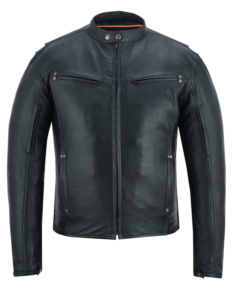 Luxe Rider - Men's Leather Motorcycle Jacket-Mens Leather Motorcycle Jackets-Daniel Smart Mfg - Retail