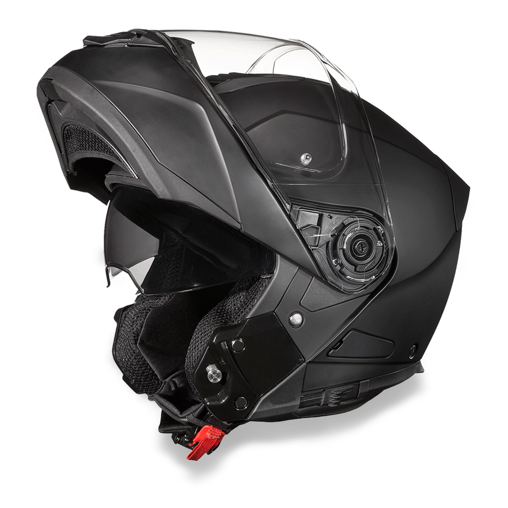 MG1-B D.O.T. DAYTONA GLIDE - DULL BLACK-Modular Helmets-Daniel Smart Mfg - Retail