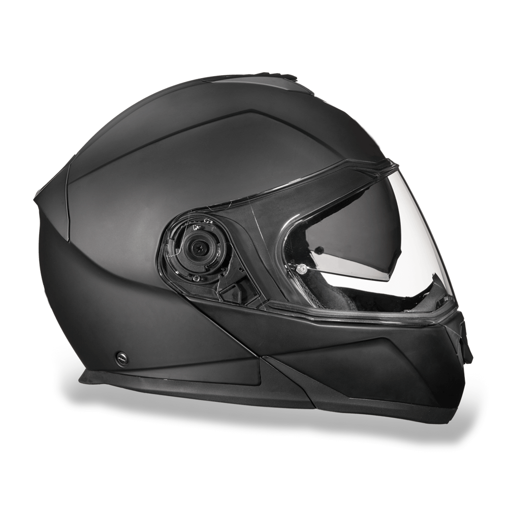 MG1-B D.O.T. DAYTONA GLIDE - DULL BLACK-Modular Helmets-Daniel Smart Mfg - Retail