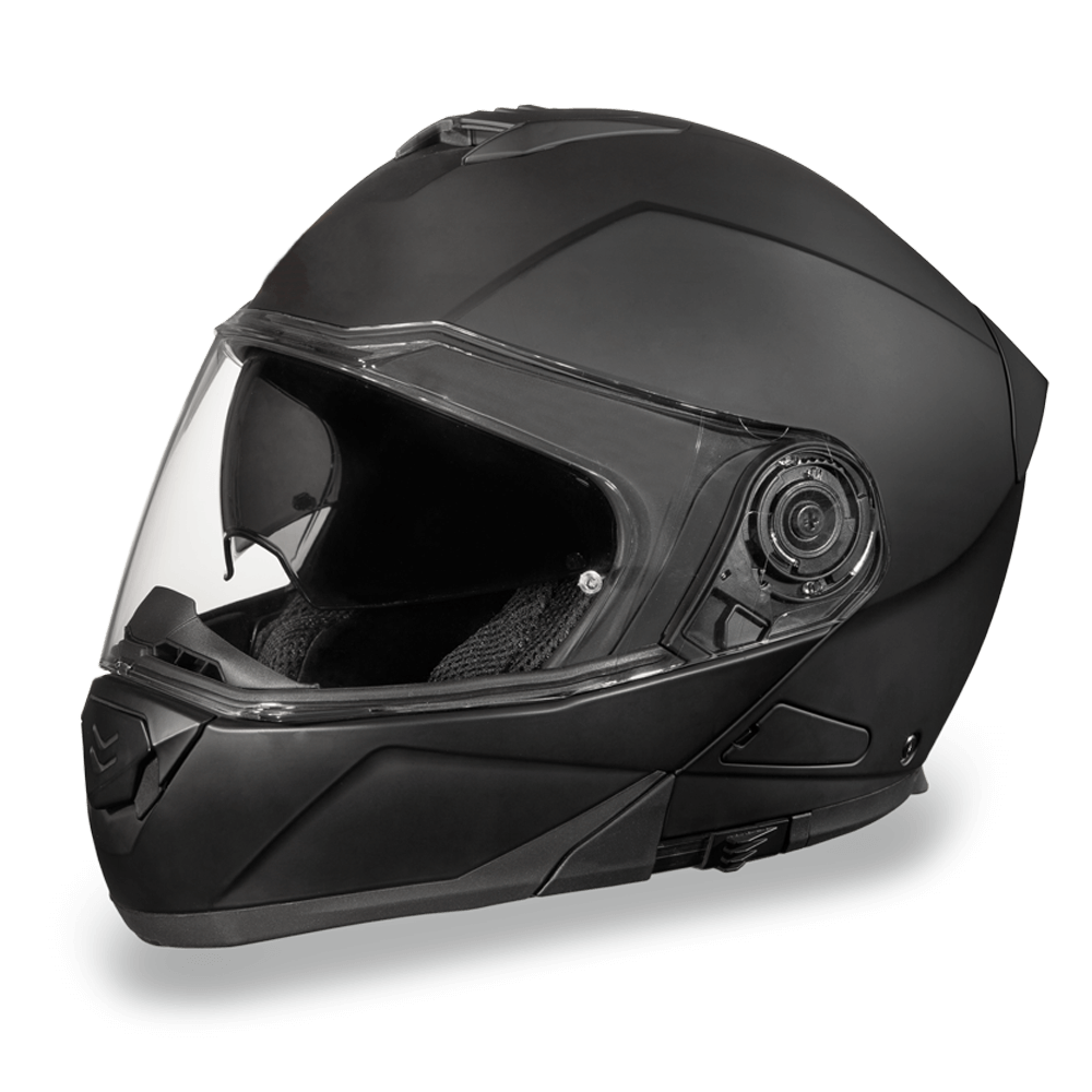 MG1-B D.O.T. DAYTONA GLIDE - DULL BLACK-Modular Helmets-Daniel Smart Mfg - Retail