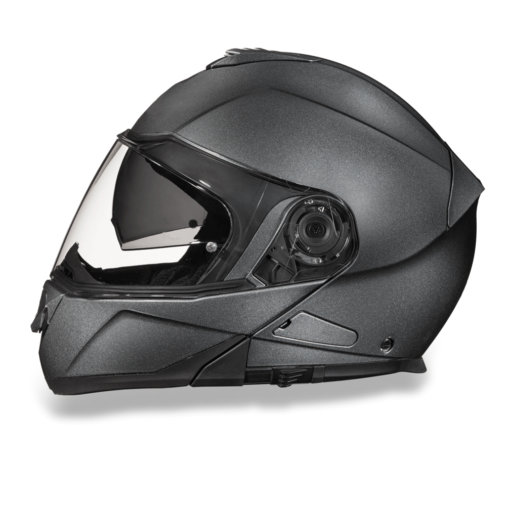 MG1-GM D.O.T. DAYTONA GLIDE- GUN METAL GREY METALLIC-Modular Helmets-Daniel Smart Mfg - Retail